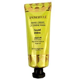 Spongelle Coconut Verbena Hand Cream Infused Shea Butter Macadamia Seed Oil 2 oz
